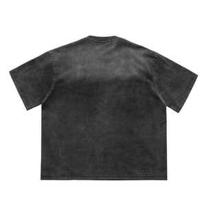 Chất Lượng Tốt Nhất Tùy Chỉnh Thiết Kế Cổ Điển Quá Khổ Áo Thun Đồ Họa In Màu Đen Áo Thun - Product Image 2