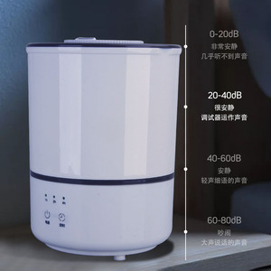 <b>Large</b> Capacity Top Fill Humidifier 2.6L 4L For Home Bedroom Office <b>Desk</b> Use High Mist Output Quiet Operation - Product Image 3