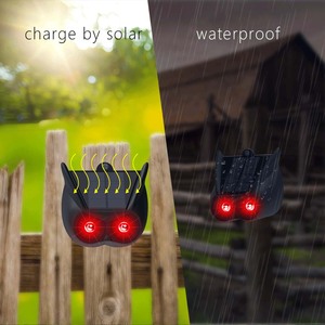 N911v năng lượng mặt trời-Powered cảm biến chuyển động báo động ánh sáng-2 Đèn Led, DC có thể sạc lại, thời tiết cho trang trại an ninh năng lượng mặt trời báo động - Product Image 3