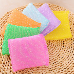 Square Dishwashing Sponge Pad Multi Color <b>Kitchen</b> Cleaning Scrub <b>Cloth</b> For Stain Removal - Product Image 1