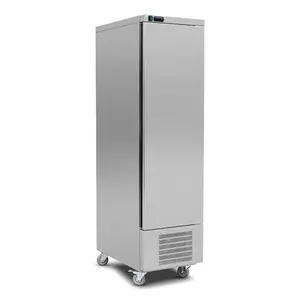 단일 도어가있는 직립 상업용 디지털 컨트롤러 AISI 304 스테인레스 스틸 냉장고