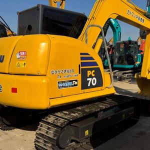 Excavatrice de 6 tonnes 7 tonnes d'occasion Mini Komatsu PC70-8 PC70 Excavatrice sur chenilles d'occasion Petite Komatsu PC70 PC78 Digger à vendre - Product Image 2