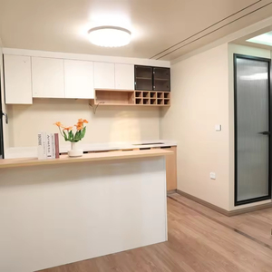 Maison préfabriquée de luxe extensible, conteneur habitable 20 pieds, villa modulaire préfabriquée, villa avec toit en pente et terrasse, 2 chambres - Product Image 6