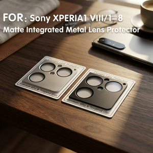 Protecteur d'objectif d'appareil photo en métal pour Sony Xperia 1VIII, couvercle d'objectif intégré en alliage mat, dureté 9H, film de Protection anti-empreintes digitales - Product Image 5