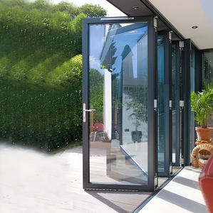 <span class=keywords><strong>Prix</strong></span> de gros Portes pliantes en verre accordéon en aluminium à double vitrage imperméables pour l'extérieur résidentiel - Product Image 2