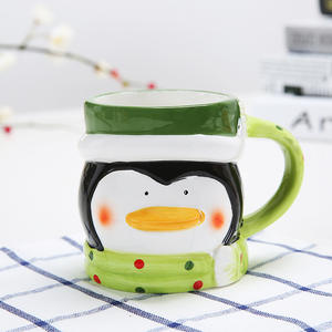 Tazas de Cerámica Navideñas al por Mayor Hechas en Fábrica, Tazas de Agua Creativas con Animales en 3D, Tazas de Café con Dibujos Animados - Product Image 2