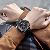 Reloj Deportivo de Lujo para Hombre SMAEL 8095, Resistente al Agua, Luminoso, con Correa de Acero Inoxidable y Cronómetro, Venta al Por Mayor