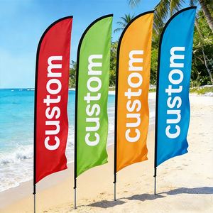 Bandera Ecológica Portátil en Forma de Lágrima, Atractiva y Duradera, para Promociones, Venta Limitada, Diseño Gratuito - Product Image 1