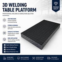 Table de soudage nitrurée usinée avec précision, surface de travail 3D flexible à charge lourde, adaptée au soudage de cadres de machines d'ingénierie