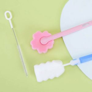 Éponge-brosse légère à long manche, écologique, absorption d'eau à 250 %, en plastique, pour cuisine, multi-usages, pour tasses et pailles - Product Image 3