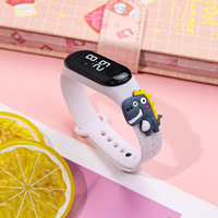 Jam Tangan Gelang Sport Digital LED Warna-Warni untuk Anak dengan Tali Silikon Plastik, Hadiah Ulang Tahun untuk Anak Laki-laki dan Perempuan