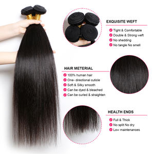 Lots de Cheveux Humains Raides de Fabrique en Gros, 100% Cheveux Vierges Naturels, 10~30 Pouces, Prêts à Expédier - Product Image 3