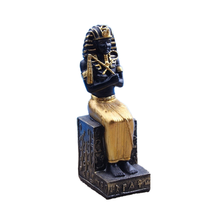 Statue Huaqi, figures mythologiques égyptiennes ESB16, sculpture artisanale en résine peinte à la main, réaliste, pharaon égyptien, décoration intérieure - Product Image 4