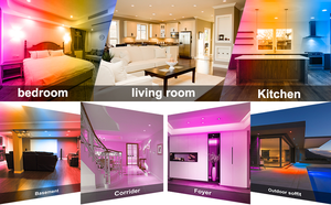 Lõm RGBW 4 inch 15W màu thay đổi độ sáng DMX512 tuya Wifi ứng dụng điều khiển trong nhà dẫn xuống ánh sáng - Product Image 4