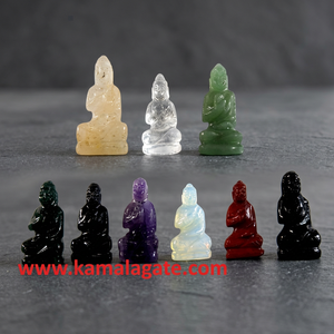Escultura de Buda Tallada a Mano en Piedra Preciosa, Lapislázuli, Cristal Curativo, Piedra Semipreciosa, Piedras Reiki Hechas a Mano, Venta al Por Mayor - Product Image 3