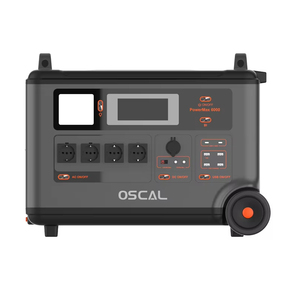 Station d'alimentation portable Oscal 6000W, batterie maximale 3600Wh, 120V/240V, onde sinusoïdale pure, contrôle intelligent par application, batterie Extend PowerMax 6000 - Product Image 1
