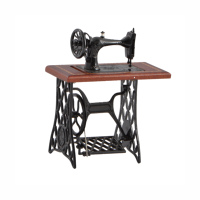 Machine à coudre pour maison de poupée antique en métal, échelle 1/12, accessoires pour maison de poupée, machine à coudre miniature