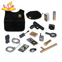 Set Kostum Peran Polisi Anak dengan Rompi, Topi, Borgol, dan Alat Polisi Pura-pura - Mainan Peran Realistis W10L111
