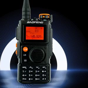 Talkie-walkie analogique portable UVK6 bidirectionnel toutes bandes avec chargement Type-C, VHF/UHF, résistant à l'eau IPX-1, 5W longue portée - Product Image 5