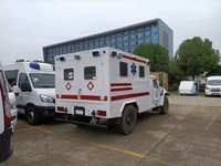 Nouvelle ambulance JMC manuelle diesel 4x4 avec brancard et sirène intégrés, certifiée ISO9001 et CCC, longueur 3-8m