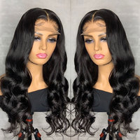 Perruque Lace Frontale 13x6 sans colle, Full HD, Cheveux Humains Vierges Brésiliens Body Wave, Cuticules Alignées, Prix Abordable