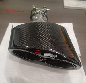 Nouveau design d'embouts d'échappement double en fibre de carbone 64mm, 67mm, 70mm d'embouts de <span class=keywords><strong>tuyau</strong></span> d'échappement d'entrée pour la modification de voiture AU * DI au prix de gros - Product Image 5