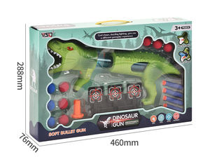 Pabrik 2025 produk baru suara dinosaurus dan cahaya peluru lembut pistol udara 2 in 1 musim panas mainan luar ruangan untuk anak-anak - Product Image 5