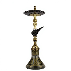 Chicha compacte authentique Khalil Maamoon 64 cm - Ensemble de chicha égyptienne lourde de 3,95 kg avec un corps de 1,6 kg - Product Image 1