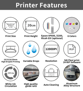 A1 6090 Imprimante <span class=keywords><strong>grand</strong></span> <span class=keywords><strong>format</strong></span> d'étiquettes à plat UV pour l'<span class=keywords><strong>impression</strong></span> 3D de logos en tissu - Product Image 2