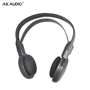 Universal Lightweight Powered by AAA Battery Infrared Wireless Headphones for in Car IR Entertainment
