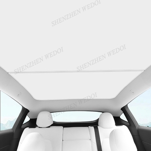 Rivestimenti in cristallo di ghiaccio parasole per auto visiera in rete tende laterali finestra per tesla modello 3 highland 2024 tetto parasole - Product Image 1