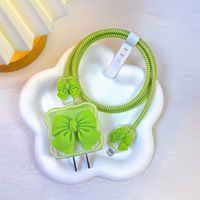 Protectores de Cable de Carga de Arco para iPhone, Cubierta Protectora de Silicona de TPU, Diseño de Dibujos Animados, Cargador de Teléfono Usb, 18W, 20W