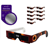 Boyarn Paper Soluna Solar Eclipse Verres Certifiés CE et ISO Nuances sûres pour la visualisation directe du soleil