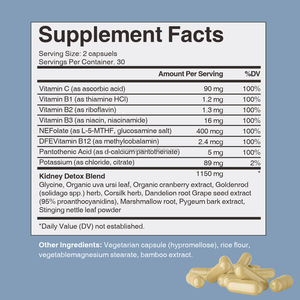 SUNI OEM Suplementos de hierbas Cápsulas de riñón Cápsulas de limpieza y desintoxicación 60 Cápsulas para soporte <span class=keywords><strong>renal</strong></span> Promover La Salud <span class=keywords><strong>Renal</strong></span> - Product Image 2