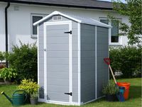 Abri de jardin en plastique PP pour l'extérieur, imperméable, pour le rangement des outils de jardin, montage facile, abri à outils en plastique pour la cour et la pelouse