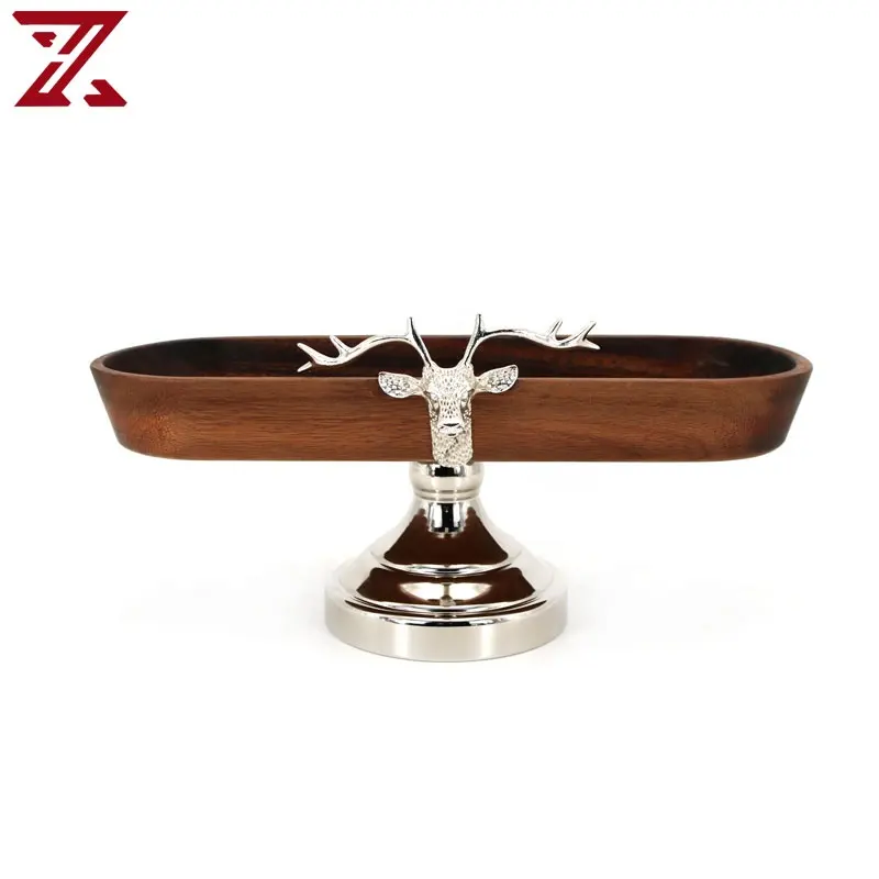 Best Selling Plate Dishes Natural Wooden Fruit Bowl Tea Sushi Oval Tray For Living Room Wedding Party