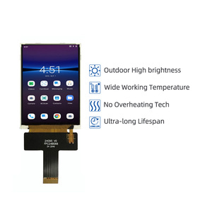 หน้าจอความสว่างสูง2.4นิ้ว800nits IPS 480x640 MIPI TFT LCD แสดงผลสำหรับ PDA มือถือ - Product Image 2