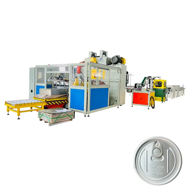 Automatic easy open end making machines for cola cans