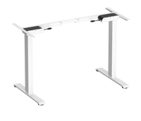 Cadre de bureau électrique ergonomique réglable en hauteur à moteur unique, idéal pour le travail assis-debout – Super économique