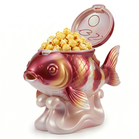 Nouveau design, seau à popcorn personnalisé en ABS en forme de casque, bol à popcorn avec couvercles, conteneur à popcorn de 32 oz pour le cinéma