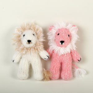 Soffice coniglietto lavorato a maglia giocattolo fotografico per neonati oggetti di scena Crochet orso leone caro pupazzo di neve Amigurumi bambola animale aiutante fotografo - Product Image 3