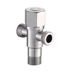 Válvula Angular de 2 Vías de Acero Inoxidable SUS304 Moderna, Válvula de Cierre de Doble Salida para Inodoro, Bidé, Baño, Cocina, Venta al por Mayor de Fábrica - Product Image 6