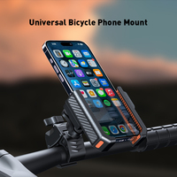 Support de téléphone pour moto flexible antichoc, rotatif à 360 degrés, réglable, support de téléphone pour vélo à dégagement rapide pour vélo bébé