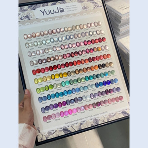 Smalto Gel Effetto Occhio di Gatto con Perline di Vetro, Serie 12ml*100pz con Campionario <span class=keywords><strong>Colori</strong></span>, Asciugatura Rapida, Finitura Satinata Iridescente per Uso Professionale - Product Image 4