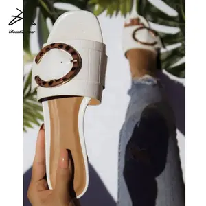RTS女式夏季拖鞋女式休闲平最新到货时尚女士滑板鞋