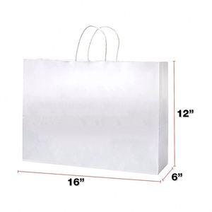Kraft Paper <b>Bags</b> with Handles Eco-Friendly <b>Compostable</b> Recyclable Gift <b>Bags</b> Wood Pulp High Tensile Load Capacity Paper <b>Bag</b> - Product Image 2