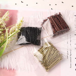 High Quality 7cm Wave <strong>Bobby</strong> <strong>Pins</strong> Gold/Black/Silver/Coffee Color 50Pcs/Bag Metal Hair Clips for Girls - Product Image 2