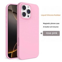 Coque liquide antichoc magnétique pour iPhone 17 Pro Max, compatible également avec iPhone 13, 14, 15, 16 Pro Max Plus Air