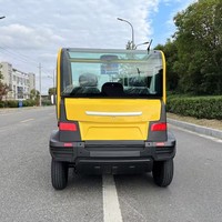 Voiture électrique de transport à 2 places, type boîte fermée, mignonne, légère et flexible, véhicule électrique à 4 roues pour utilisation en parc