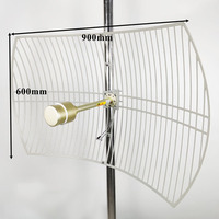 Antena de bocina de alta ganancia 5G 4G 2X35dbi bocina de alimentación de largo alcance MIMO parabólico para antena de comunicación de alto rendimiento Foneng